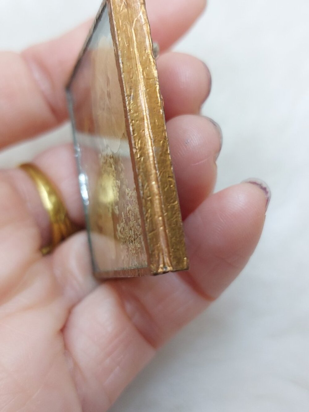 Vintage Dried Pressed Flower  Flowers Brooch - Picture 6 of 7